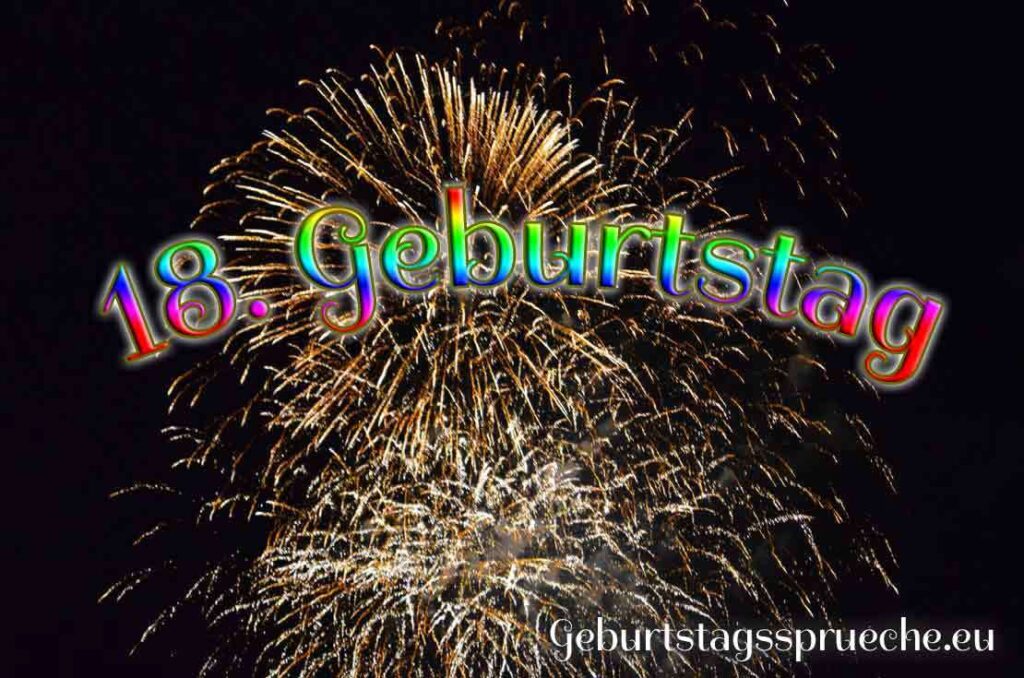 Feuerwerk zum 18. Geburtstag